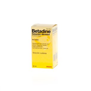 BETADINE 100 mg/ml SOLUCION CUTANEA 1 FRASCO 50 