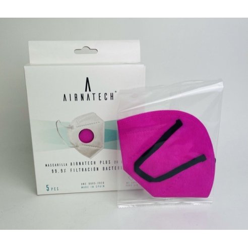 AIRNATECH MASCARILLA HIGIENICA LAVABL FUCSIA 1UD