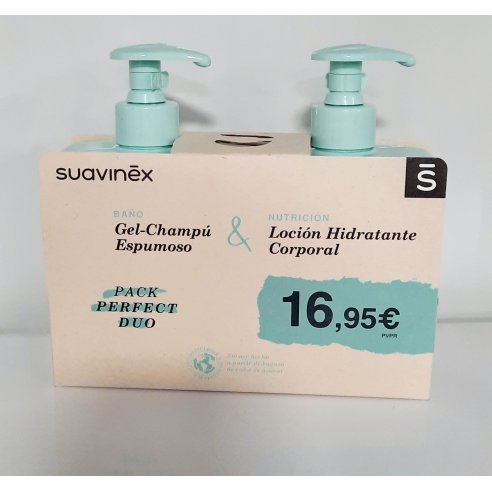 SUAVINEX DUPLO GEL ESPUMOSO  LOCION PACK 500 ML