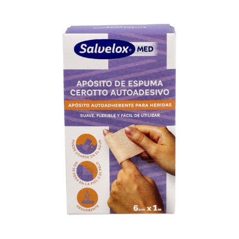 SALVELOX MED FOAM PLASTER APOSITO ADHESIVO 1 APO