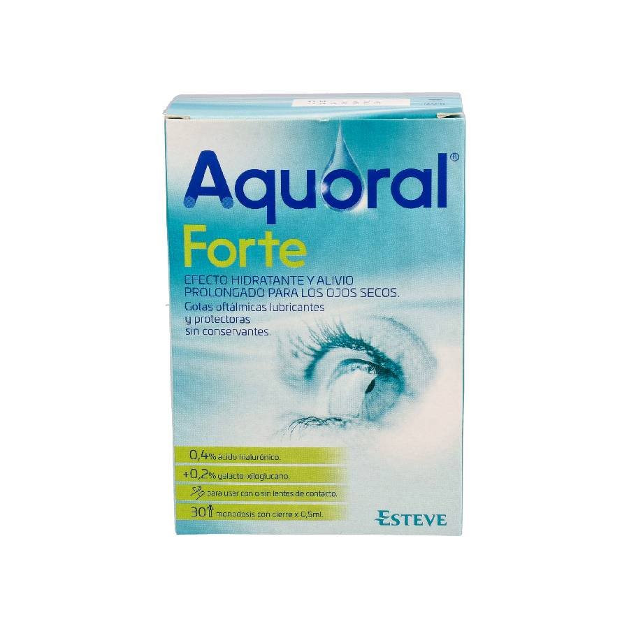 Aquoral Forte Gotas Oftálmicas Lubricantes, 10 ml