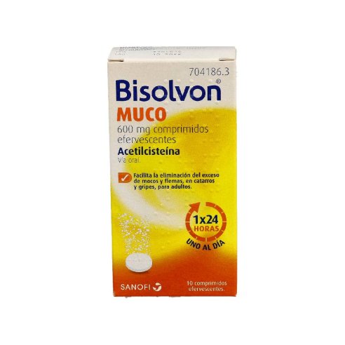 BISOLVON MUCO 600 mg 10 COMPRIMIDOS EFERVESCENTE
