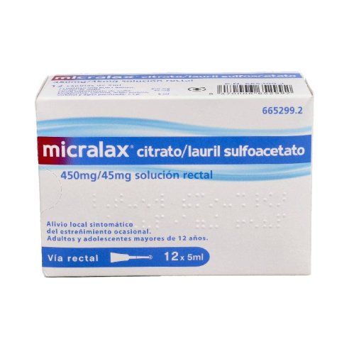 MICRALAX CITRATO/LAURIL SULFOACETATO 450 mg/ml 