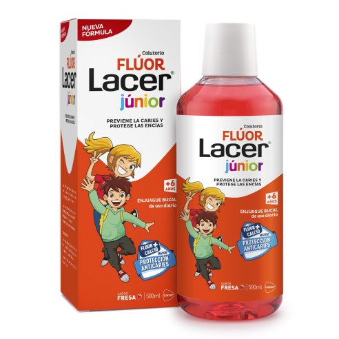 LACER COLUTORIO FLUOR FRESA 0,05 500 ML