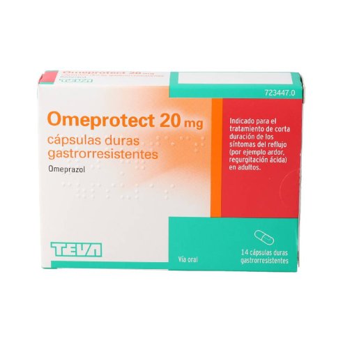 OMEPROTECT 20 MG 14 CAPSULAS GASTRORRESISTENTES 